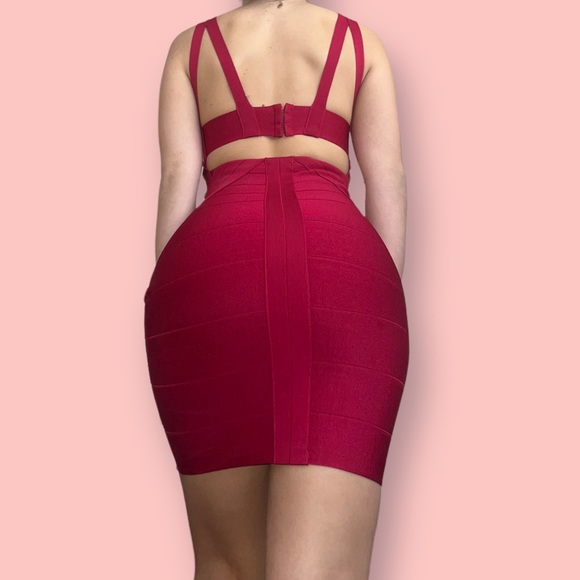 bebe hot pink bodycon dress Chrissy Bodycon Dress main image 0